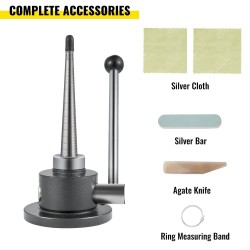 Sormuksenvenyttäjä pallografiittivaluraudasta 4-uraisella kartiolla US-koko 1–14 EUR-koot 41–71