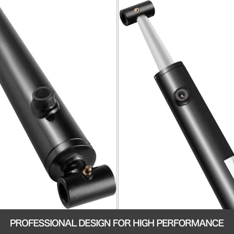 Hydraulisylinteri 50 mm poraus 914 mm iskunpituus kaksoisvaikutteinen hitsattu