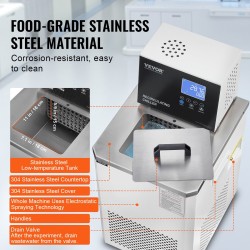 Laboratoriokiertojäähdytin vähintään 5 l 304-ruostumatonta terästä kaksoiskierto -20–100 °C LCD-näyttö