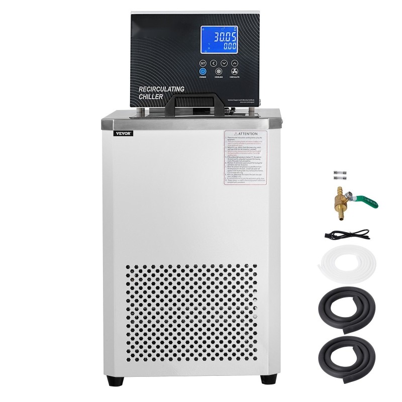 Laboratoriokiertojäähdytin vähintään 5 l 304-ruostumatonta terästä kaksoiskierto -20–100 °C LCD-näyttö