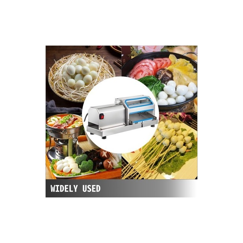 Viiriäisenmunankuorija 304 ruostumaton teräs 25 watin moottori 60 kilogrammaa tunnissa automaattinen ammattikeittiöihin