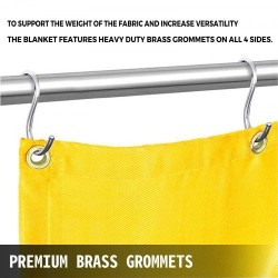 Lasikuituinen hitsauspeite kullanvärinen 1,8 x 3,05 m liekinkestävä