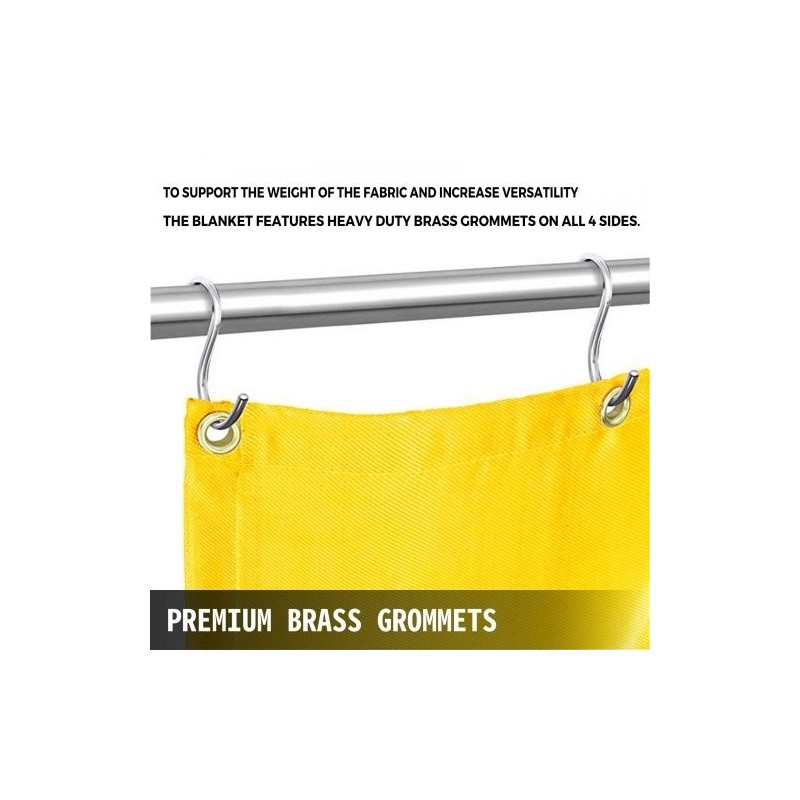 Lasikuituinen hitsauspeite kullanvärinen 1,8 x 3,05 m liekinkestävä