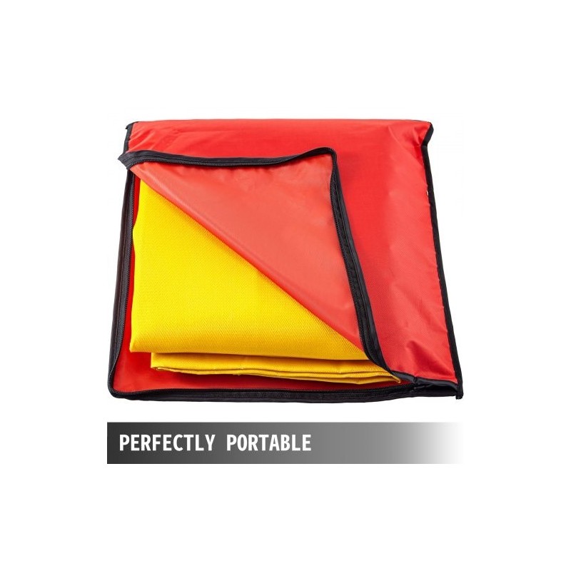 Lasikuituinen hitsauspeite kullanvärinen 1,8 x 3,05 m liekinkestävä