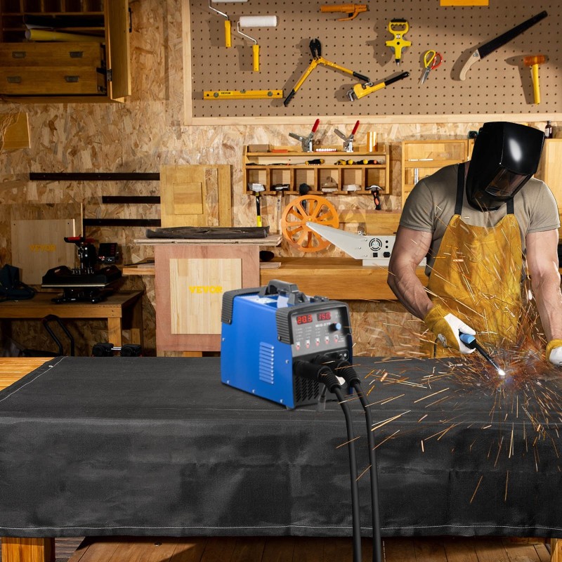 Lasikuituinen hitsauspeite ja palosammutuspeite 2 kpl 2,44x3,05 m 550°C