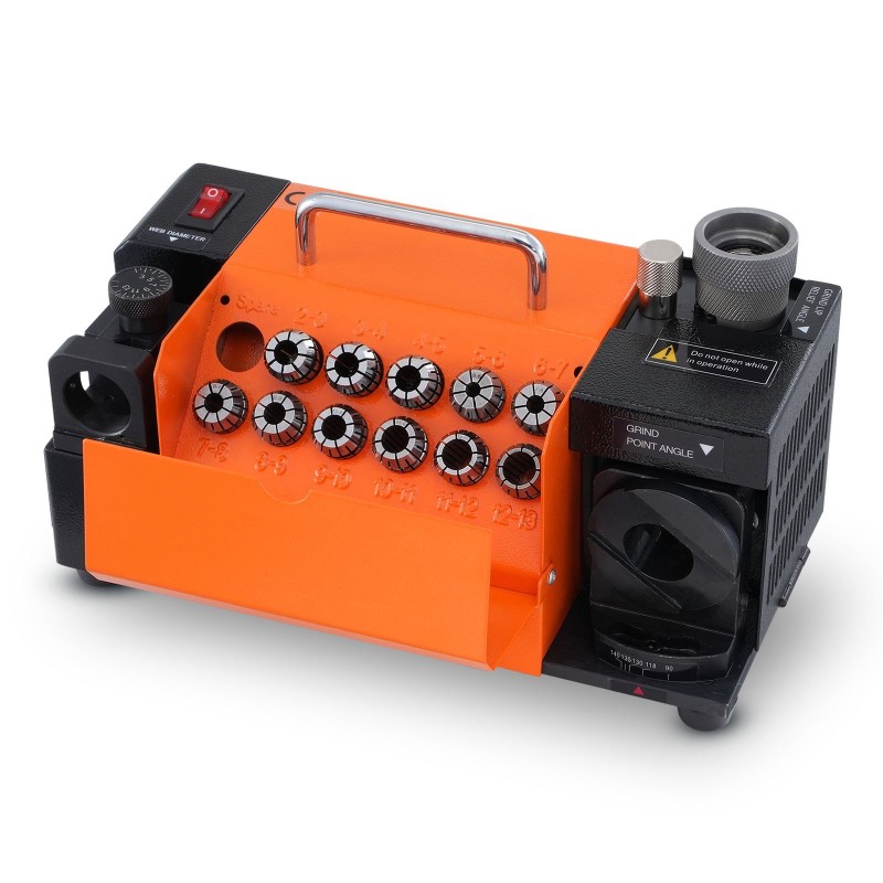 Poranterien teroituskone 3–13 mm säädettävä 95–135 asteen kulma 11 holkkia