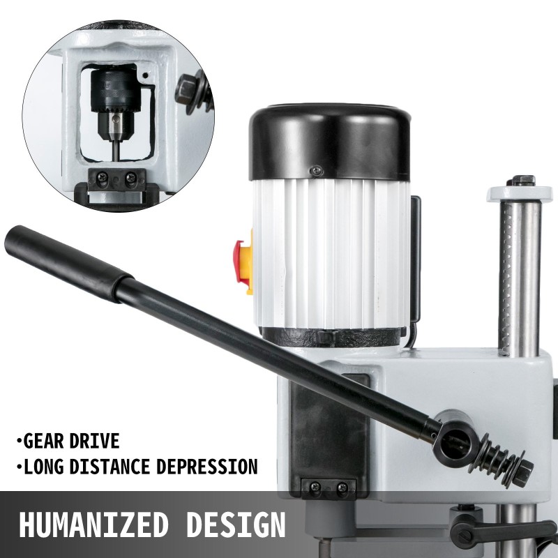 Pöytämallinen tappikone valurauta-teräsrunko 550W 2800RPM 6–12mm talttaterä 13mm istukka