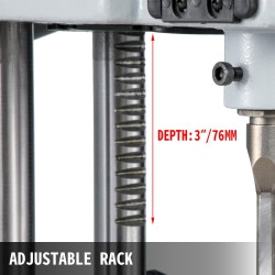 Pöytämallinen tappikone valurauta-teräsrunko 550W 2800RPM 6–12mm talttaterä 13mm istukka