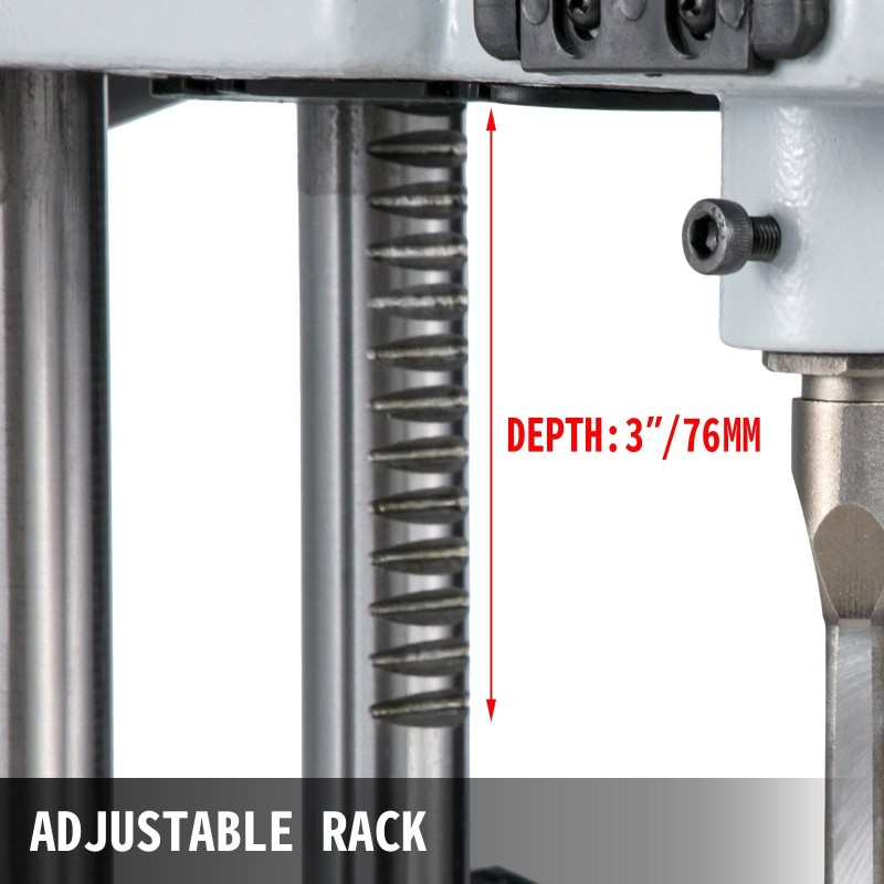 Pöytämallinen tappikone 750 watin valurauta ja teräsrunko taltankapasiteetti 6–12 millimetriä puutöihin