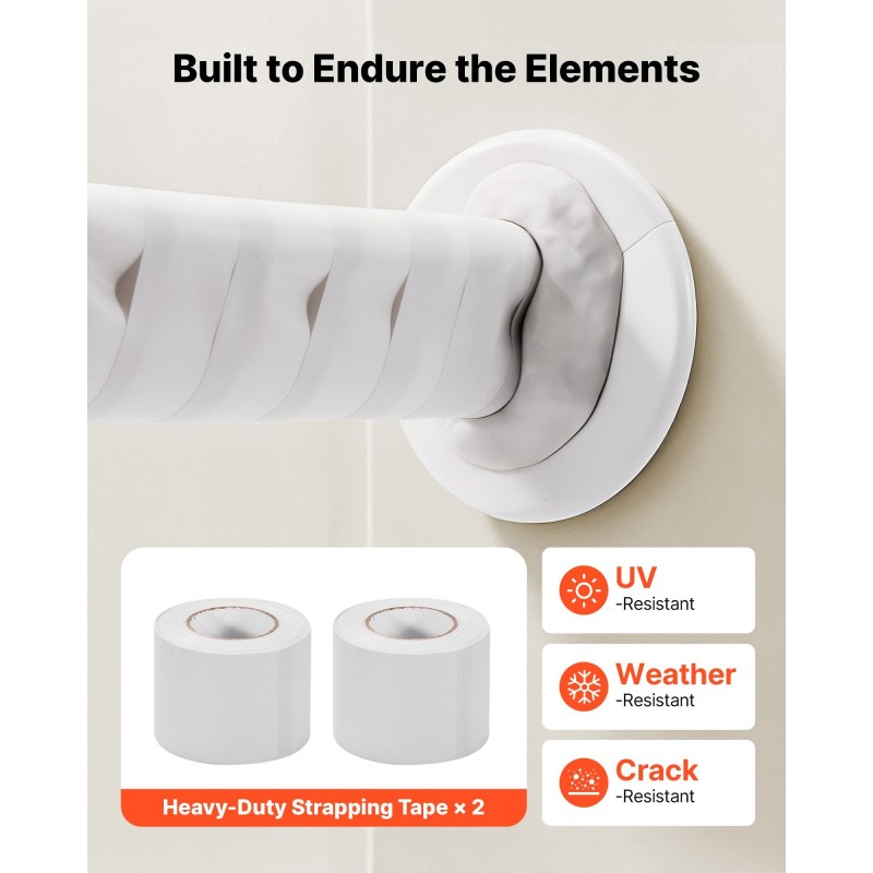 Kuparinen ilmastointiputkistosarja 30,5 m 6,4 ja 9,5 mm eriste