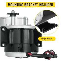 Harjallinen 24V tasavirtamoottori 350W 3000 r/min 410-9T ketjuratas rauta-alumiinikotelo