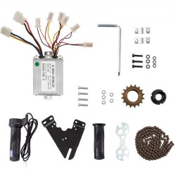 Harjallinen 24V 250W vaihdemoottori sähköajoneuvoihin sisältää ohjaimen ja ketjun