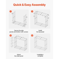 Halkoteline jauhemaalattu teräsrunko polykarbonaattikatto 185 x 70 x 180 cm ulkokäyttöön
