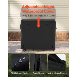 Teräksinen halkoteline 1,22 m vedenpitävällä suojapeitteellä kantavuus 181,4 kg