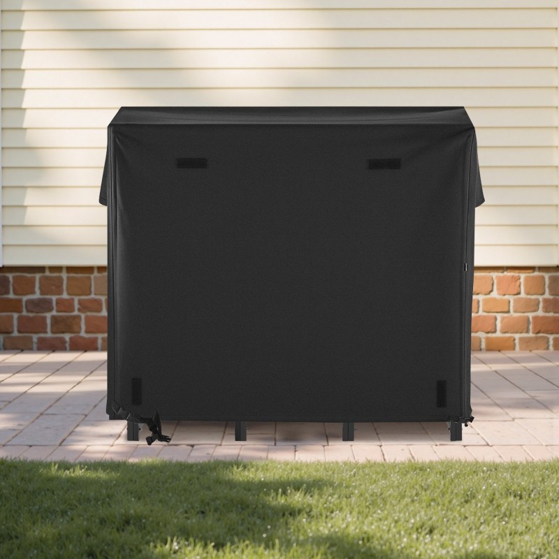 Teräksinen halkoteline 1,22 m vedenpitävällä suojapeitteellä kantavuus 181,4 kg