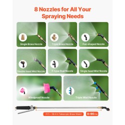 Reppuruisku akkukäyttöinen 15,1 litran säiliö 12 voltin 8 amperitunnin litiumakku kestävä muovirakenne