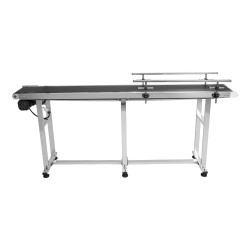 PVC-kuljetinhihna 201-ruostumattomasta teräksestä valmistettu 1803x198mm antistaattinen moottoroitu säädettävä nopeus