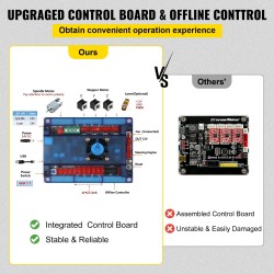 3-akselinen CNC-kaiverruskone alumiiniprofiili bakeliitti 300x180x45 mm GRBL-ohjain