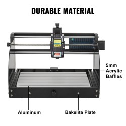 CNC-jyrsinkone alumiinirunko 300×180×45 mm 3-akselinen GRBL-ohjaus offline-ohjaimella