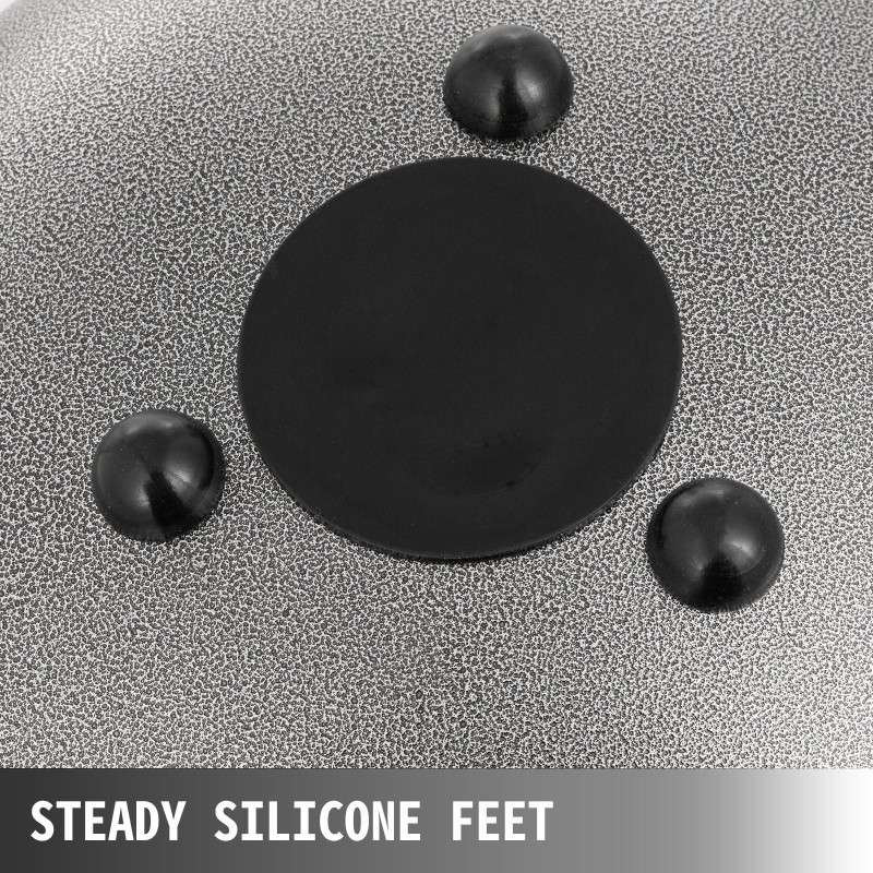 Teräskielirumpu teräs-titaani-seos 12-tuumainen 13-sävelinen C-duuri tummanharmaa sisältää kapulat telineen ja pehmustetun