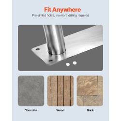 Uima-altaan kaide 304-ruostumatonta terästä 76,2×76,2 cm 2 kpl nylon-ote 50 cm