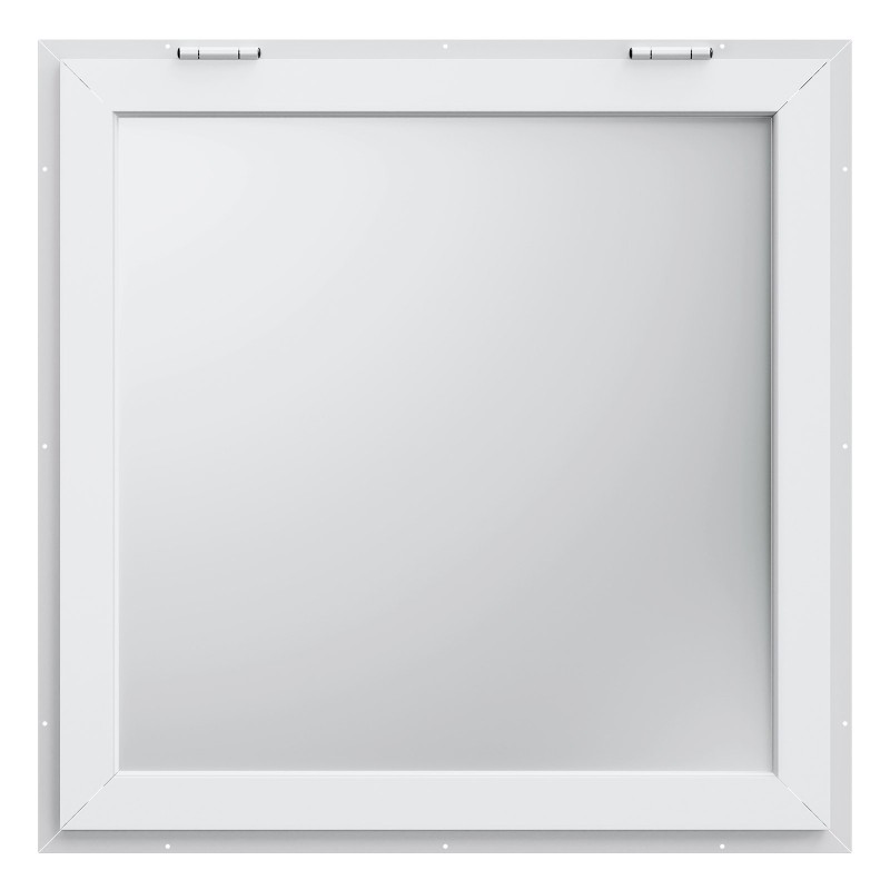 Myyntiluukku alumiiniseosrunko 915x915 mm asennuskoko 85 asteen avautumiskulma sinkityt osat sopii ruokavaunuihin