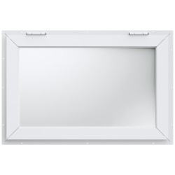 Myyntiluukku ruokavaunuille ja myyntikojuille 915x610 millimetriä alumiiniseosrunko avautuu 85 astetta