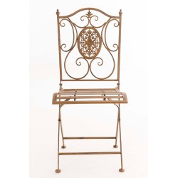 Taittuva antiikkipatina puutarhatuoli Sibell koristeellinen rautainen nostalginen