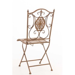 Taittuva antiikkipatina puutarhatuoli Sibell koristeellinen rautainen nostalginen