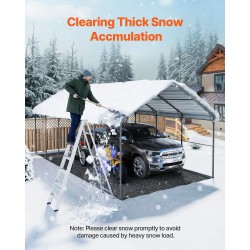 Metallinen autokatos galvanoidusta teräksestä 4x8x3,15m irrotettavilla sivuseinillä