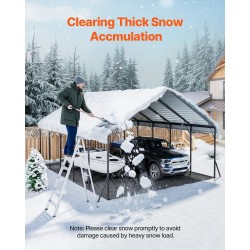 Metallinen autokatos 5,8×6×3,77 m teräsrunko PE-katto irrotettavat sivuseinät