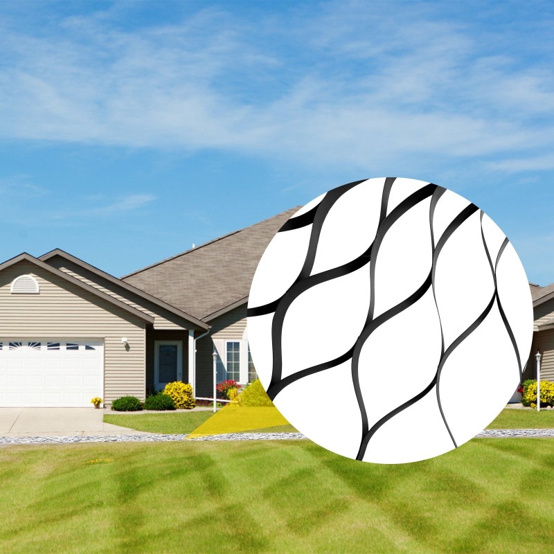 Maaverkko HDPE-muovi 8,2 x 1,2 m 5,1 cm syvyys musta 1 kpl