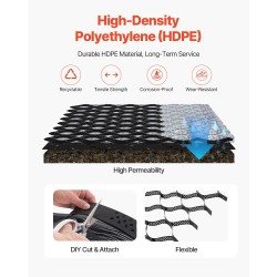 Läpäisevä soraverkko 50 mm 5200 x 2700 mm ajoteille ja pysäköintiin