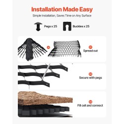 Sora- ja nurmikkoritilä 50 mm syvyys 8200 x 1200 mm ajoteille