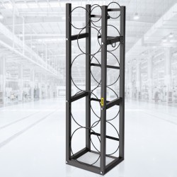 Sylinteriteline hiiliteräksestä 116,8x30,5x28 cm 6 paikkaa kylmäaineille