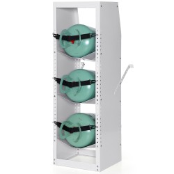 Nestekaasusäiliöteline hiiliteräs kolmipaikkainen jauhemaalattu pinta kolmelle säiliölle