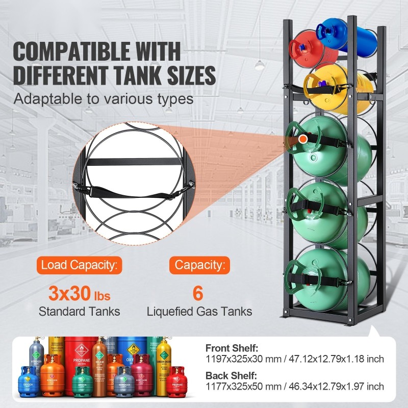 Sylinteriteline A3-hiiliteräs 1,5mm kolmitasoinen 325x330x1197mm 6 säiliölle