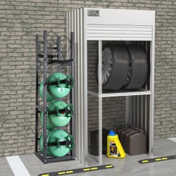 Sylinteriteline A3-hiiliteräs 1,5mm kolmitasoinen 325x330x1197mm 6 säiliölle