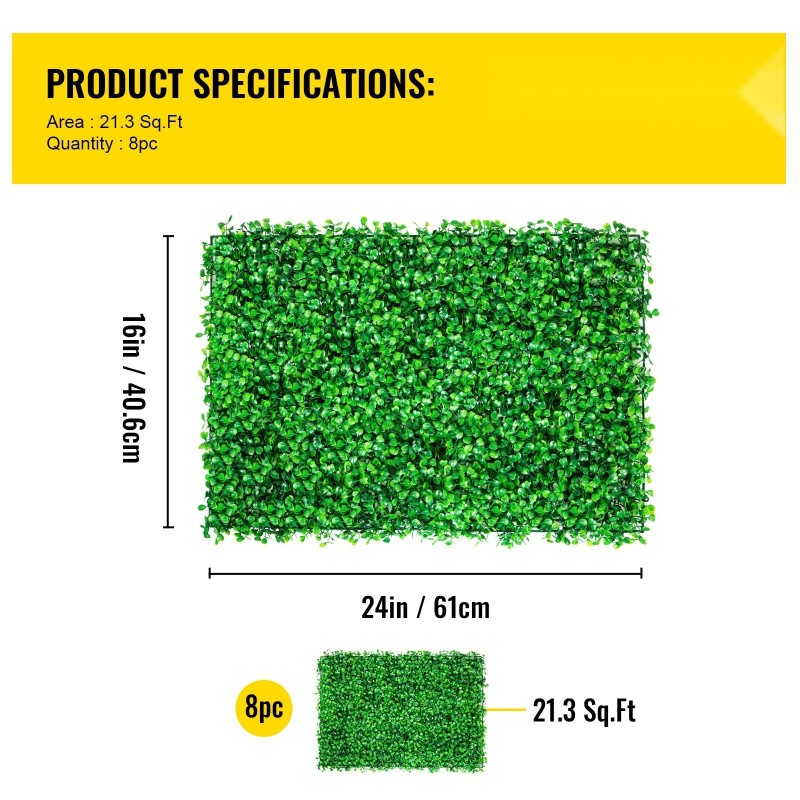 Tekopuksipuupaneelit PE-muovi 60 x 40 cm 8 kpl sisä ja ulkokäyttöön