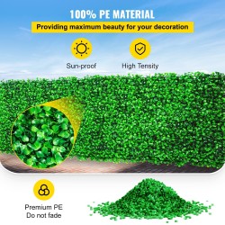 Keinotekoinen orapihlajapaneeli 6 kpl 50 x 50 cm polyeteeni UV-suojattu