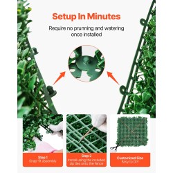 Keinotekoiset PE nurmipaneelit 12 kpl 500×500×50 mm sisä- ja ulkokäyttöön