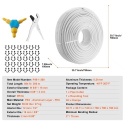 Alumiini-muovikomposiittiputki 16 mm 2 mm 300 m lattialämmitykseen käyttövesiin