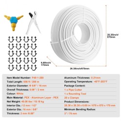 Alumiini-muovikomposiittiputki PEX 16 mm 2 mm 200 m lattialämmitykseen