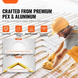 Alumiini-muovikomposiittiputki PEX-AL-PEX 16 mm 2 mm 100 m lattialämmitykseen