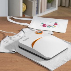 Lämpöpuristin 30x25 cm PTFE-pinnoitetulla levyllä tekstiilien personointiin