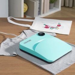 Lämpöprässi tekstiileille 30x25 cm PTFE-pinnoitettu kannettava T-paidoille