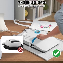 Lämpöprässi 30 x 25 cm PTFE-pinnoitettu levy kannettava sublimaatioon