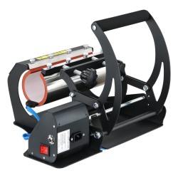 Mukiprässi teräsrungolla silikageelimatolla 11,5 cm ja 22 cm puristimilla värillisellä näyttöpaneelilla