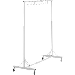 Ajoneuvo osien maalausteline teräs säädettävä 152 213 cm 30 kg 8 koukkua 4 pyörää