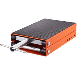 Moottoripyörän saksinostin teräsrunko 500 kilogramman kantavuus leveä liukumaton yläpöytä